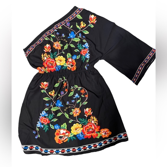 Bohemian one shoulder mini dress - Picture 2 of 3